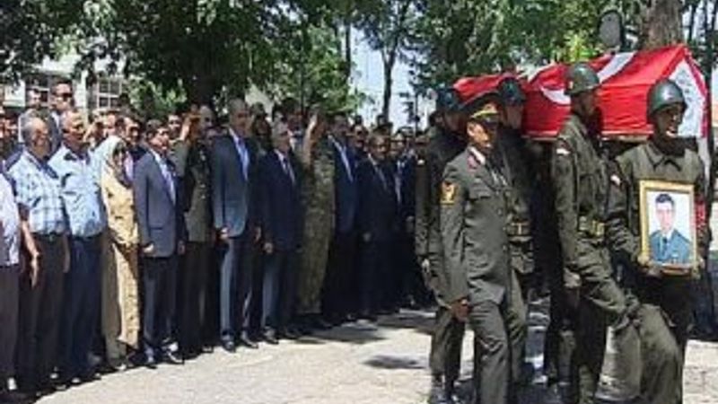 Şehit jandarma onbaşı Müsellim Ünal'a son görev
