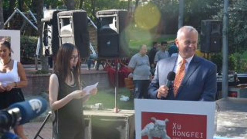 Hayri İnönü heykel açılışında