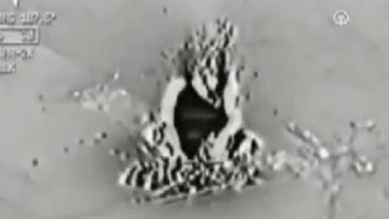 TSK IŞİD operasyonunun görüntülerini yayınladı