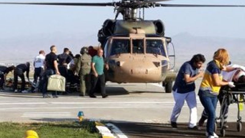 PKK'lılar helikopterdeki sağlık ekibini taradı