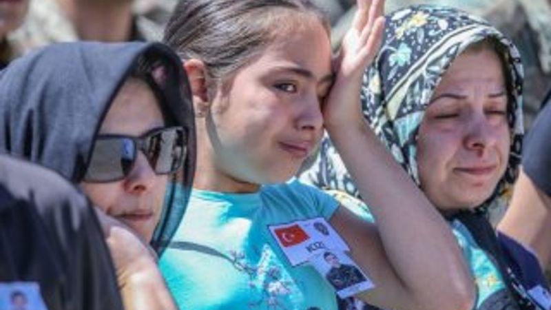 Şehit Ahmet Çamur'un cenazesi Trabzon'da