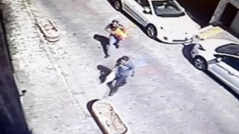 Dolmabahçe saldırganları güvenlik kamerasında