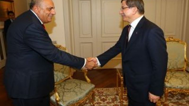 Başbakan Davutoğlu ile Tuğrul Türkeş görüşmesi