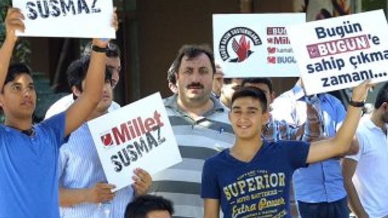 Koza İpek Holding'e destek eylemi düzenlendi