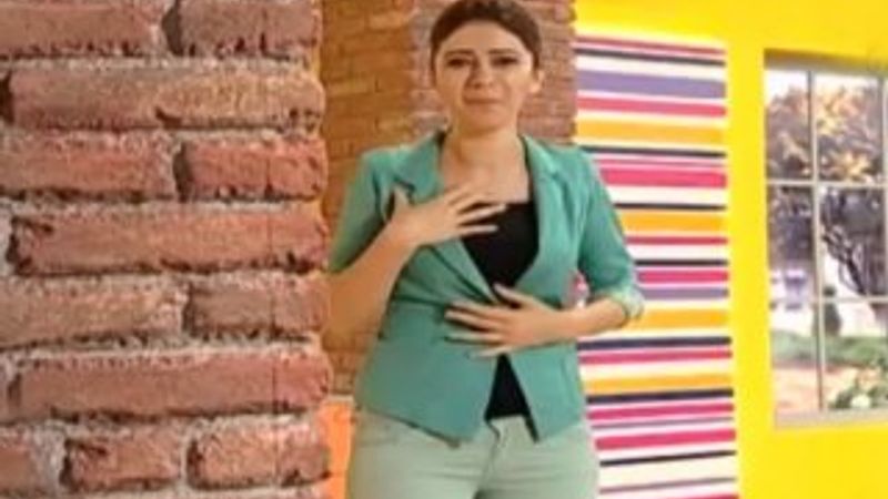 Azerbaycanlı spiker canlı yayında depremden korktu