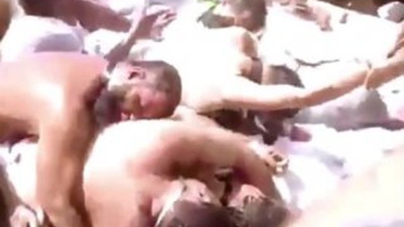 Hac faciasından korkunç görüntüler