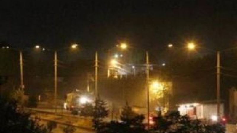 Bismil'de polis aracına atılan roketatar eve isabet etti