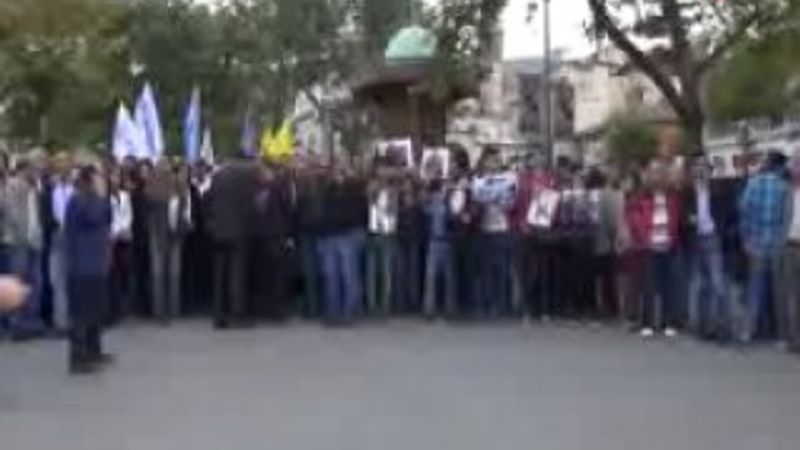 Bursa'da terör protestosunda 'Katil devlet' sloganları