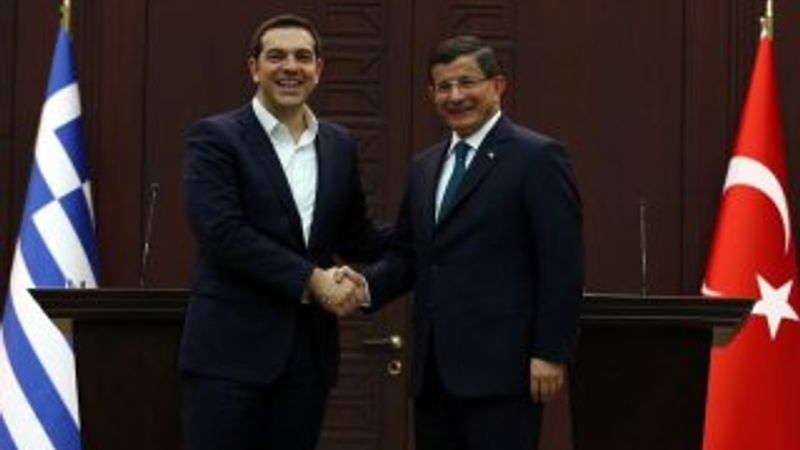 Davutoğlu ve Çipras'tan ortak açıklamalar
