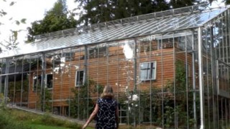 Stockholm'de ısınmak için evi sera ile çevrelediler