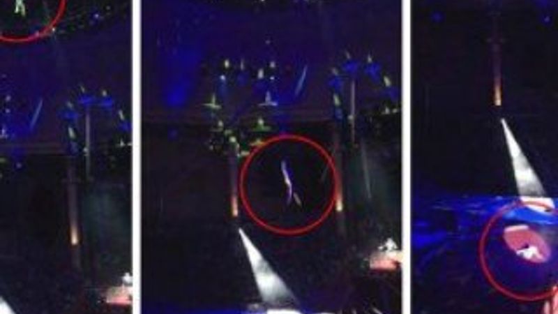 Rus akrobat yere çakıldı İZLE