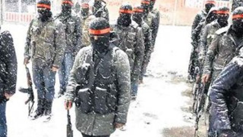 PKK çocuklarla şov yaptı