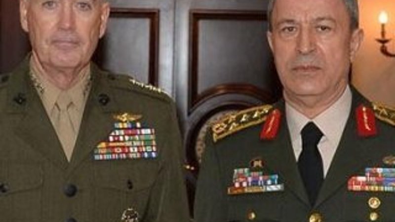 Ankara'da Hulusi Akar-Joseph Dunford görüşmesi