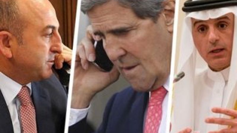 Bakan Çavuşoğlu ABD'li ve Suudi mevkidaşlarıyla  görüştü