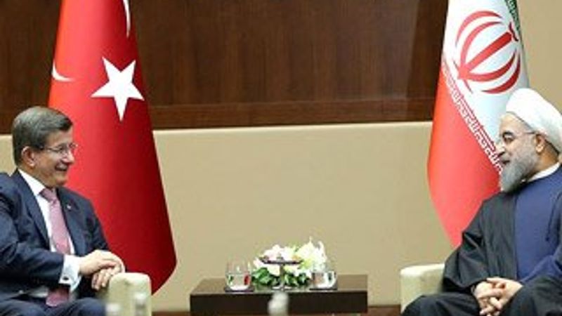 Başbakan Davutoğlu ile İran Cumhurbaşkanı Ruhani görüştü