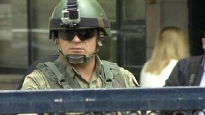 Ankara'da askere geniş açılı kask kamerası