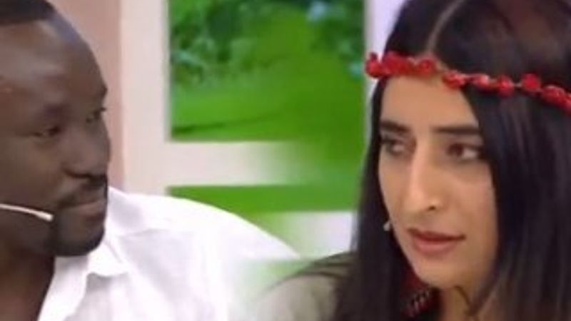 İzdivaç programında siyahi talibinden korkan gelin adayı