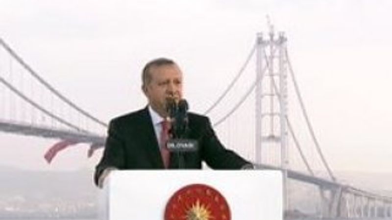 Cumhurbaşkanı Erdoğan'dan Osmangazi Köprüsü sürprizi