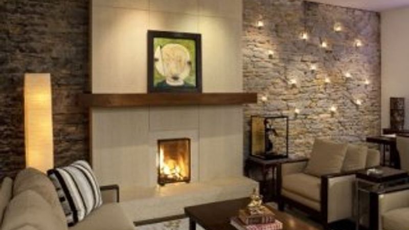 Dekorasyonda patlatma taş duvar modası