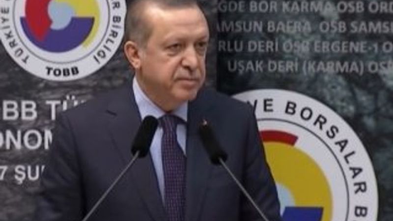 Cumhurbaşkanı Erdoğan'ın TOBB konuşması