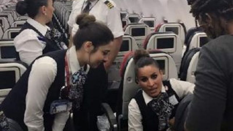 THY kabin ekibi hamile kadına doğum yaptırdı