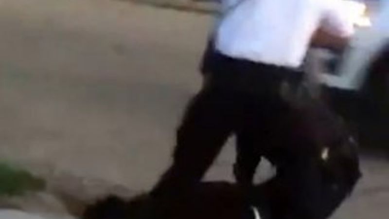 ABD'de siyahiye polis şiddeti kamerada