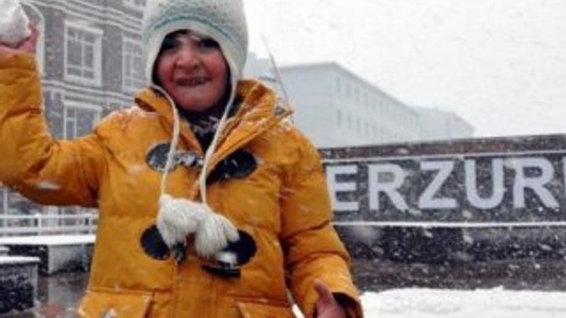 Erzurum beyaza büründü