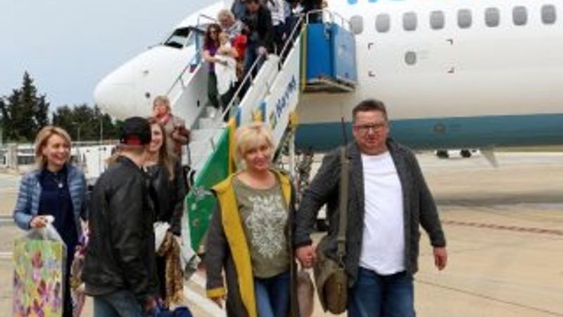 Alanya'da Rus turistlere özel karşılama