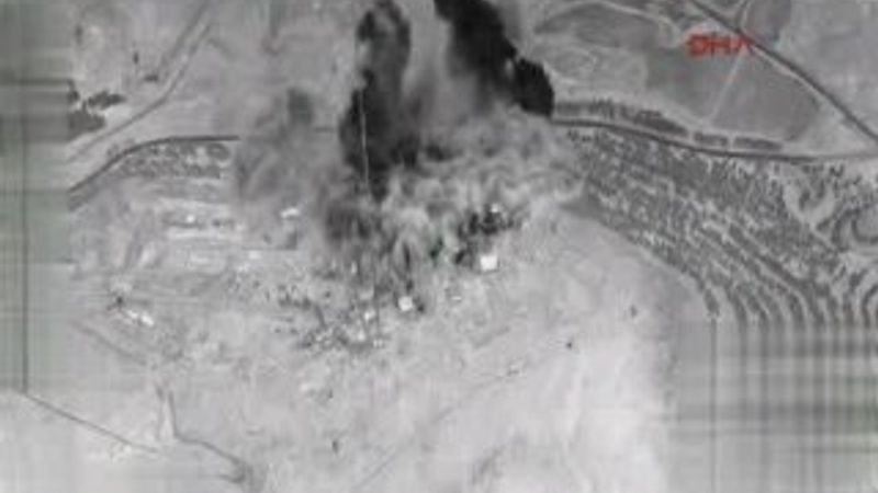 TSK'nın Sincar'ı bombalama görüntüleri