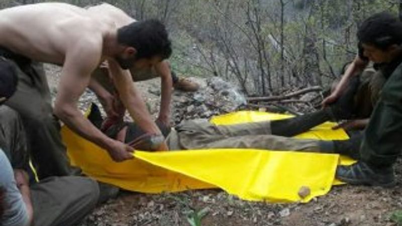 Tunceli'de teröristlere cesetleri toplatıldı