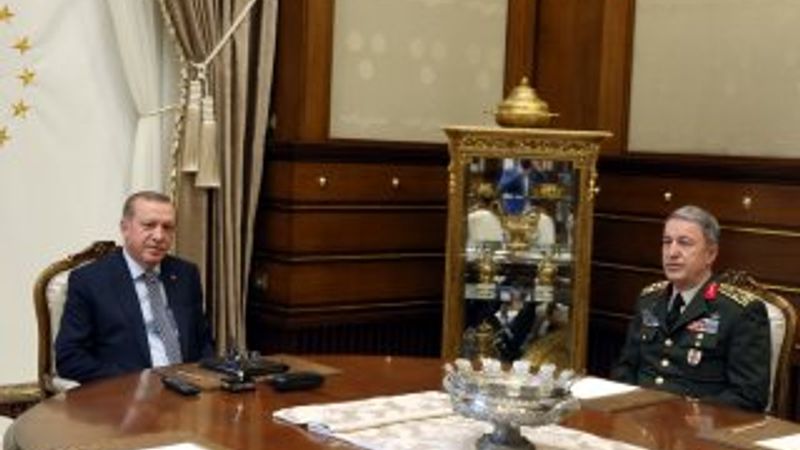 Cumhurbaşkanı, Akar'ı kabul etti