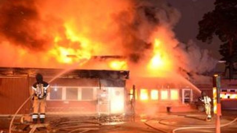 İsveç'te sığınmacı yurdu yandı