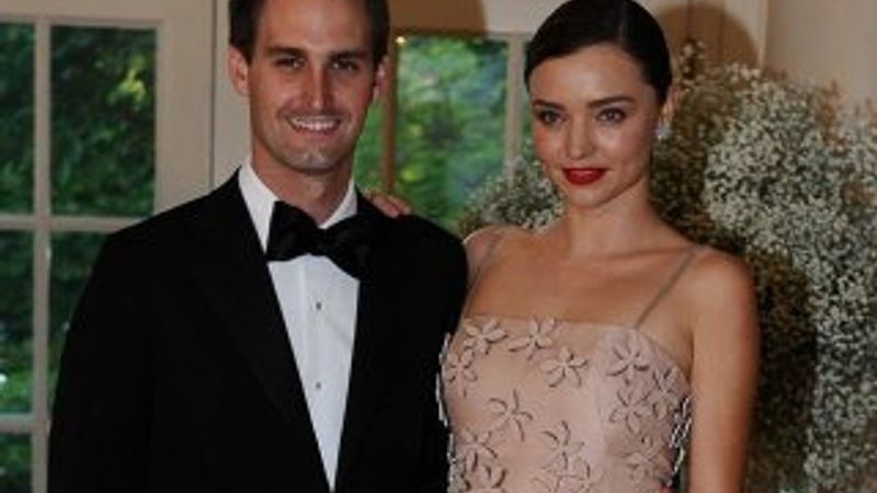 Ünlü manken Miranda Kerr Snapchat'in sahibiyle evlendi