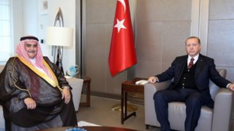 Cumhurbaşkanı Bahreyn Dışişleri Bakanı'nı kabul etti