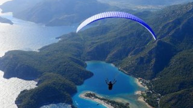 Ölüdeniz'in havadan göz kamaştıran güzelliği