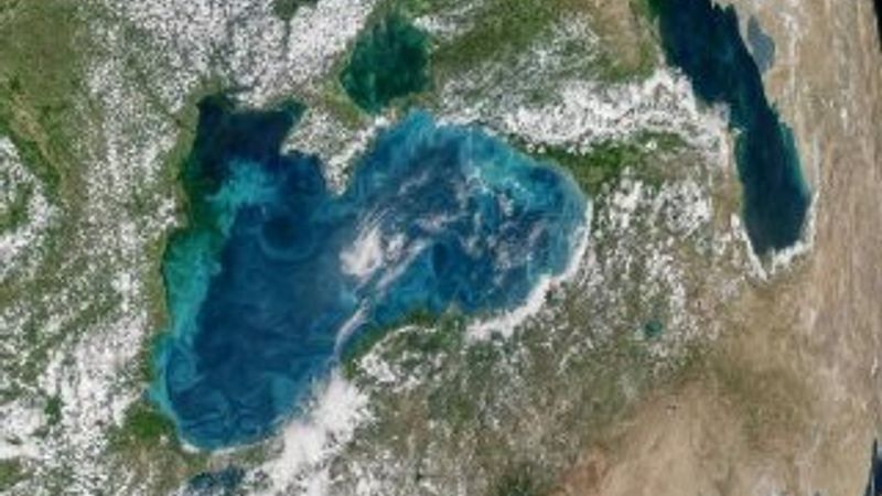 Karadeniz'in uzaydan görünümü