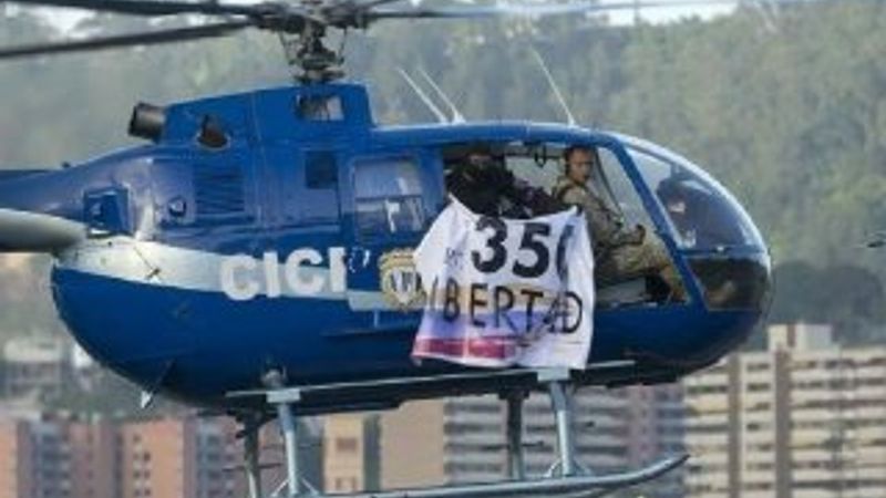 Venezuela'da Yüksek Mahkeme'ye helikopterli saldırı