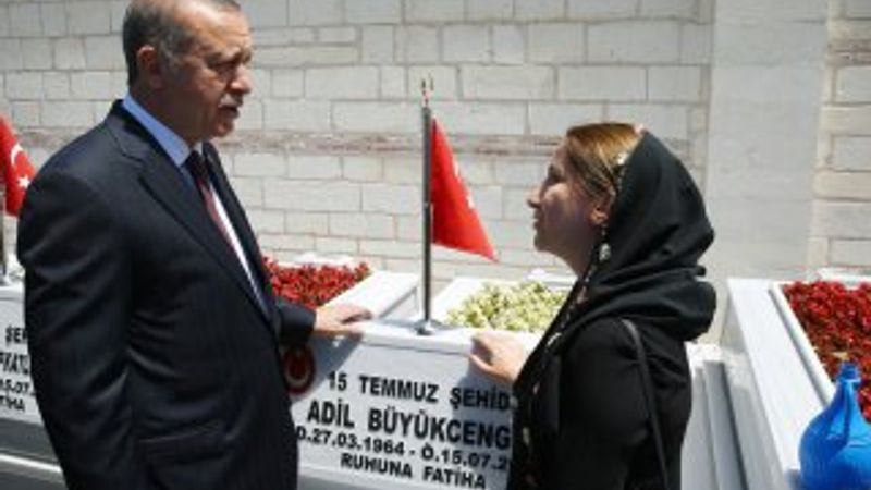 Cumhurbaşkanı Erdoğan 15 Temmuz Şehitliği'nde