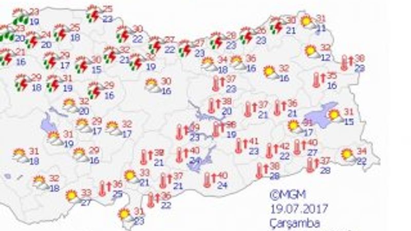 İstanbul'da sağanak yağmur etkili oluyor