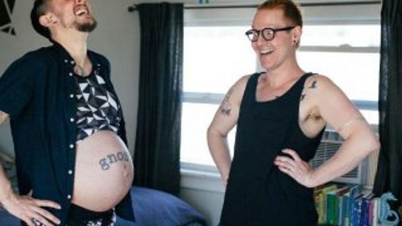 ABD'de bir erkek doğum yaptı