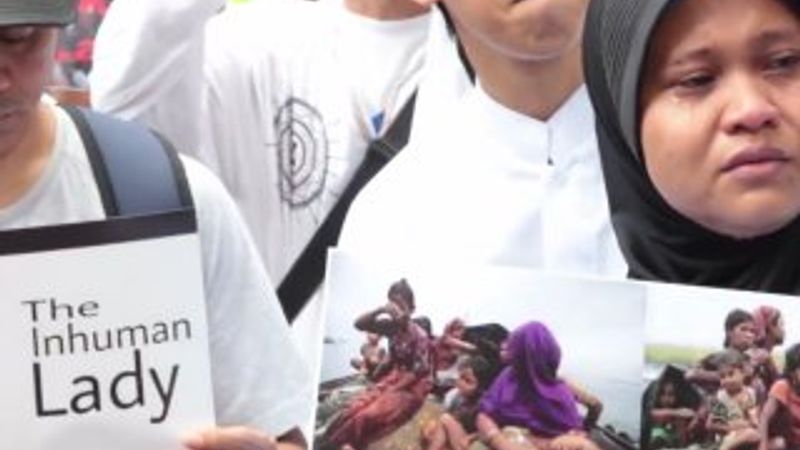 Endonezya'da Arakanlı Müslümanlara destek