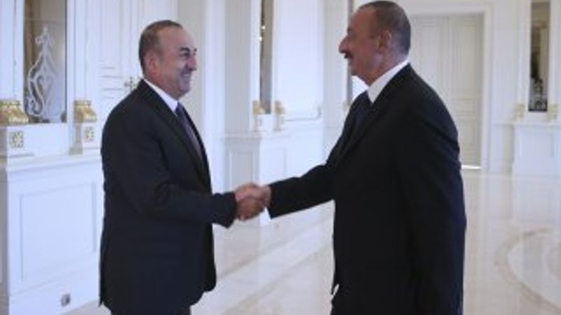 Çavuşoğlu,  Aliyev ile görüştü