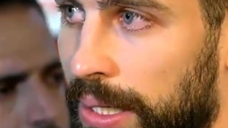 Barcelonalı yıldız Pique gözyaşlarını tutamadı