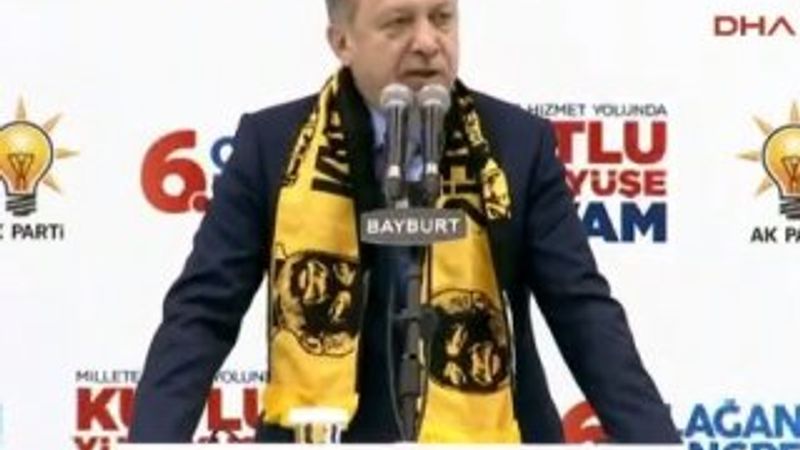 Cumhurbaşkanı Erdoğan Bayburt'ta konuştu