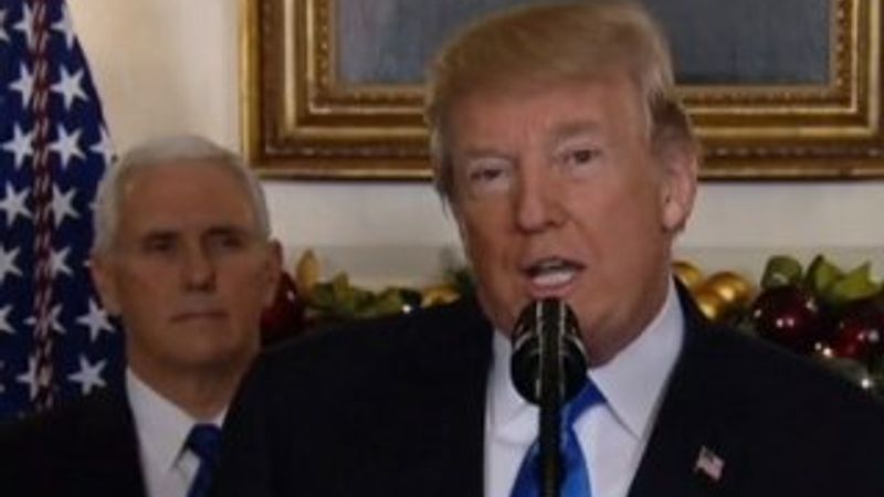 Trump Kudüs'ü İsrail başkenti olarak resmen tanıdı