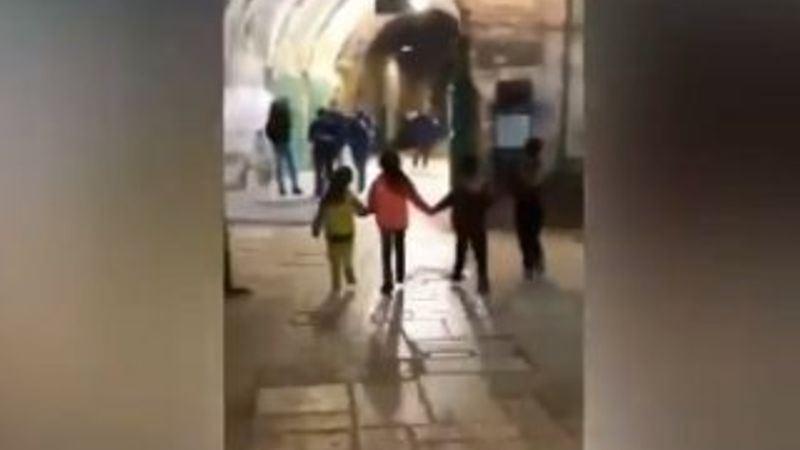 Kudüs sokakları çocukların sesleriyle yankılandı