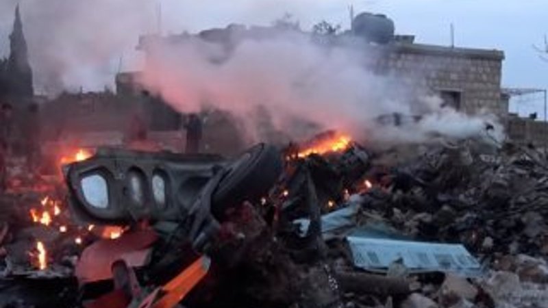 El-Nusra'nın Rus jetini vurma görüntüleri ortaya çıktı