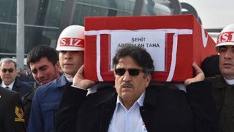 Şehit Abdullah Taha Koç'un cenazesi memleketine uğurlandı