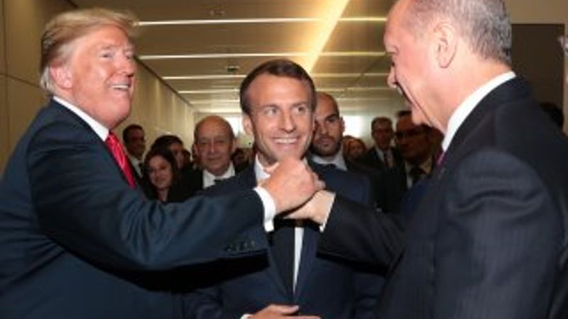 Erdoğan, Trump ve Macron'la görüştü