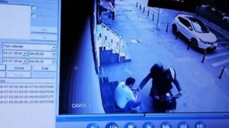 Zeytinburnu'nda motorlu gasp